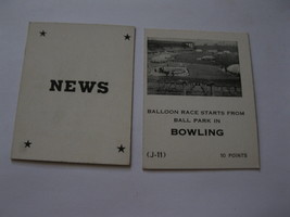 1958 Star Reporter Board Game Piece: News Card - Bowling - $1.00
