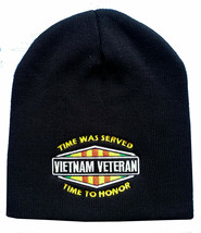 Vietnam Vet Veteran Time to Honor Winter Beanie Warm Hat - £12.71 GBP