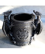 Ebros Celtic Twin Climbing Dragons of Bibliography Stationery Holder Sta... - $494.07 MXN