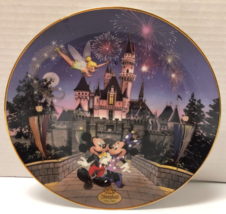 Disneyland&#39;s 40th Anniversary Plate Sleeping Beauty Castle The Bradford ... - £11.15 GBP