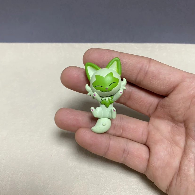 Japanese Bandai Genuine Scale Model Pokemon Pikachu New Leaf Cat Doll Toy Anime - £16.25 GBP