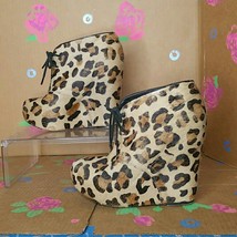 Steve Madden Annie Leopard Pony  Boots Size 7.5 - £38.98 GBP