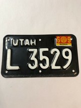 1969 69 Utah Motorcycle License Plate # L 3529 - £180.86 GBP