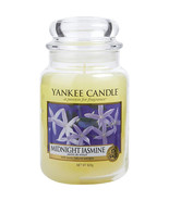 Yankee Candle Midnight Jasmine Large 22 oz Scent Glass Jar, floral - £25.20 GBP