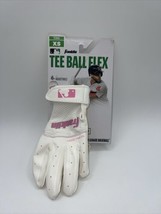 Franklin Sports Youth Tee ball Flex Series Batting Gloves - White/Pink XS BNWT - $14.36