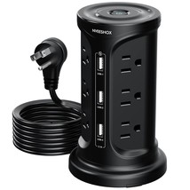 Power Strip Tower Surge Protector,Screw Wall Mount Outlet Extender With 12 Ac Mu - £28.78 GBP
