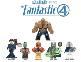 Fantastic Four movie version custom 6pc set minifigure building blocks - $44.99