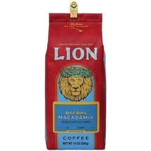 Lion Coffee Macadamia Flavor Ground Light Roast 10 oz. Bag with Bag Clip - $18.99