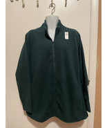 Old Navy Women’s 4X NWT Emerald Green Zip Up Fleece Jacket Pockets - $26.72