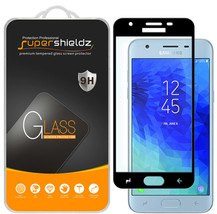 2X Full Cover Tempered Glass Screen Protector For Sam Galaxy J3 Achieve - £15.97 GBP