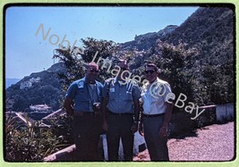 1966 Three Naval Officers on R&amp;R Hong Kong Ektachrome 35mm Slide - £3.51 GBP