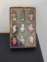 NIB Halloween Scary Spooky Ornaments Ghosts Jackolanterns Witches Pumpkins - £11.73 GBP