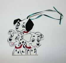 101 Dalmatians Vintage Painted Wooden Christmas Ornament 4in x 4in - £9.38 GBP
