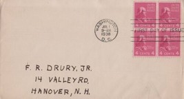 ZAYIX US 808 FDC Cover 4c Pres. James Madison Prexie Block 0324M0044 - $2.24