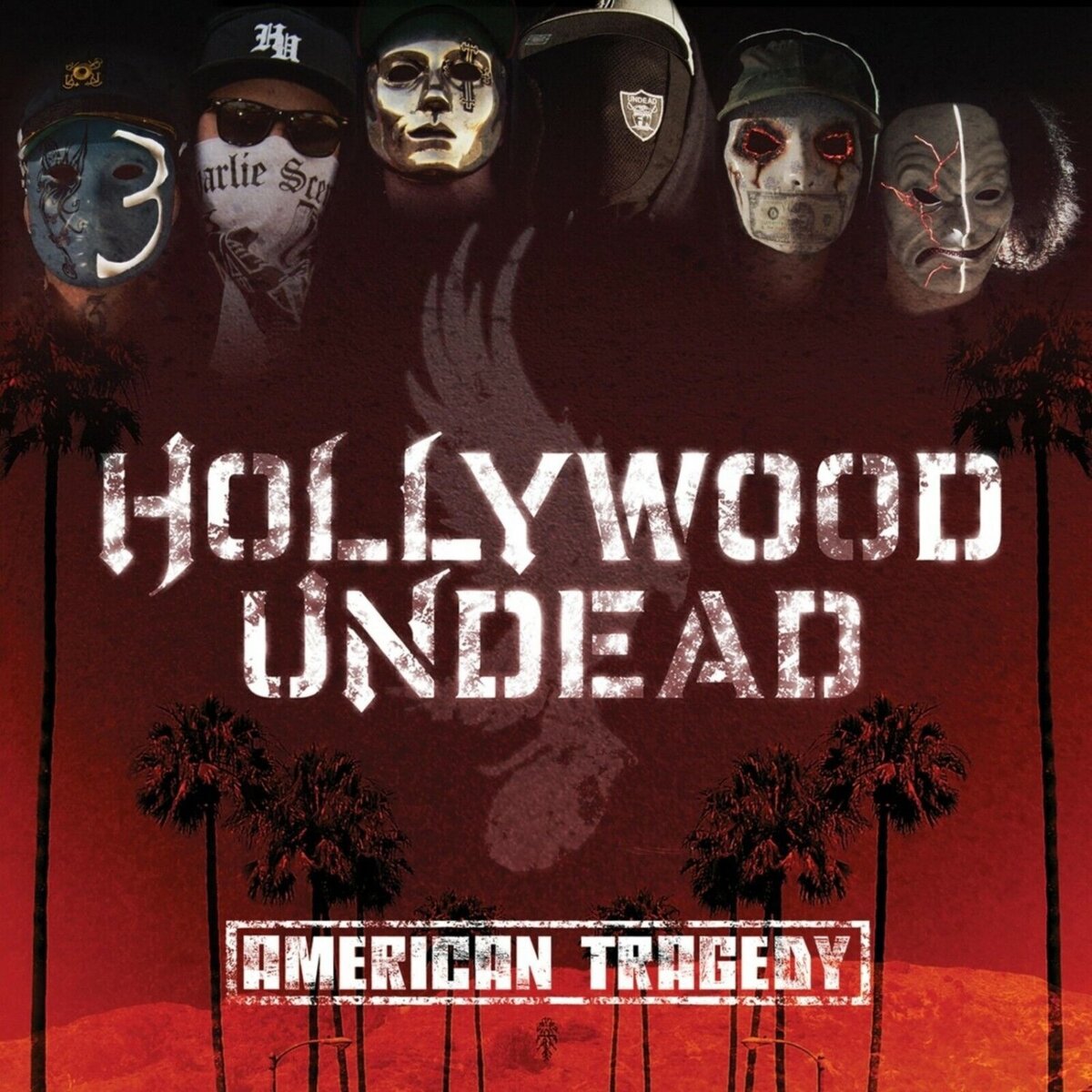 HOLLYWOOD UNDEAD American Tragedy BANNER 3x3 Ft Fabric Poster Tapestry F... - $22.00