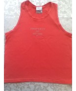 Nike tank top shirt Med ladies sports athletic orange  Property of no one - £10.68 GBP
