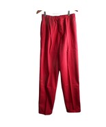 VTG Savane Original Outfitters Red Pant M/L elastic waist USA cotton chi... - $31.99