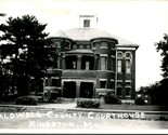 RPPC Caldwell Contea Tribunale Casa Kingston Missouri MO Unp Cartolina - £35.99 GBP