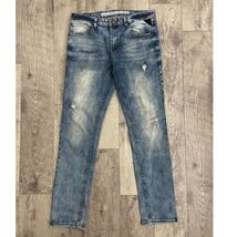 GTL4 Good Things Last 4Ever Men Distressed Slim Straight Jeans 32x32 Str... - $14.84