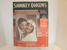 Snookey Ookums 1913 Irving Berlin Clark &amp; Bergman Pic Lg Sheet Music Pfeiffer - £5.45 GBP