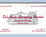 Tri-State Spraying Service Industrial Painting Vintage Business Card May... - $5.89