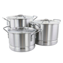 Gibson Home Breton 3 Piece Aluminum Stockpot With Steamer and Lid - $72.38