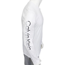 Nwt Calvin Klein Msrp $64.99 Men&#39;s White Crew Neck Long Sleeve T-SHIRT Size L - £23.72 GBP