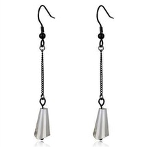 TK2381 - IP Black(Ion Plating) Stainless Steel Earrings with Synthetic S... - $414.72 MXN