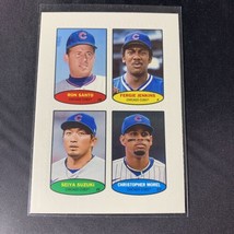 2023 Topps Heritage 1974 Baseball Stamps Santo Jenkins Suzuki Morel Chicago Cubs - £8.55 GBP