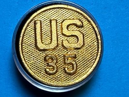 CIRCA 1910-1937, U.S. 35th REGIMENT, COLLAR DISK, TYPE I, ENLISTED, U.S.... - €12,96 EUR