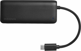 Insignia- 4-Port USB-C Hub - Black - £49.93 GBP