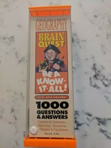 Brain Quest 1000 Geography Questions and Answers Be A Know-It-All - £30.30 GBP