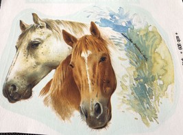 M21 -  Ceramic Waterslide Decal - 1 Horse Heads Decals - 5&quot; - $1.50