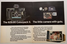1970 Print Ad Polaroid Colorpack II Instant Land Cameras Little with Guts - £10.05 GBP