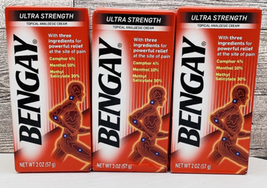 3x Bengay Ultra Strength Topical Pain Relief Cream, Non-Greasy Analgesic... - €17,00 EUR