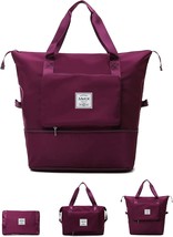Large Capacity Folding Travel Bag Lightweight Waterproof Travel Duffel B... - £29.43 GBP