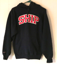 Jansport hoodie size S navy blue SHIP logo on front - $12.84