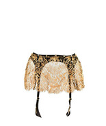 AGENT PROVOCATEUR Womens Suspenders Lace Elegant Brown Size AP 4 - £337.86 GBP