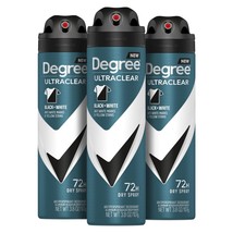 Degree Men Antiperspirant Deodorant Dry Spray Black + White Protects fro... - £23.97 GBP