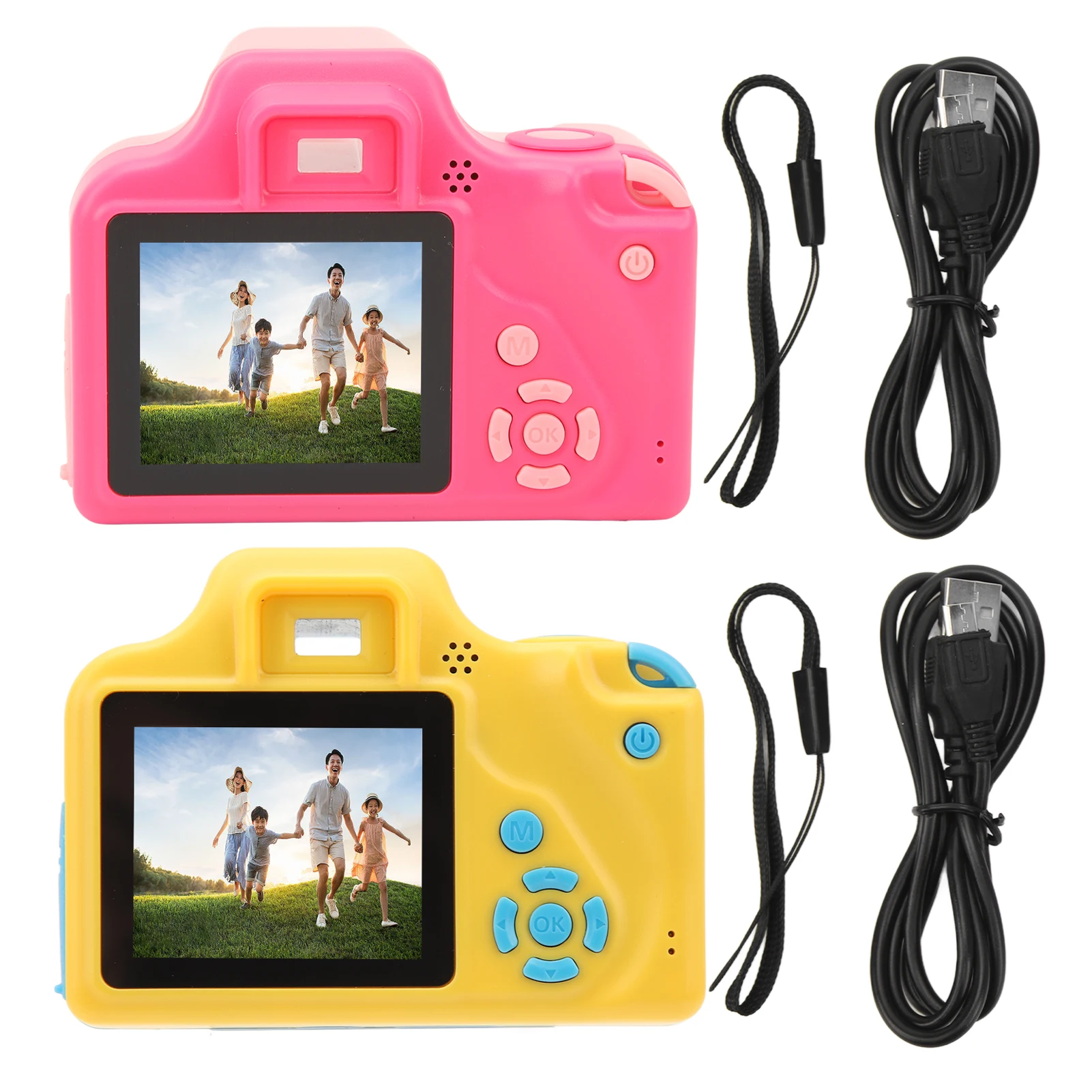 Kids Selfie Camera 2 Inch 5M 1080P HD Mini Portable Digital Video Camera Toy for - £17.49 GBP+