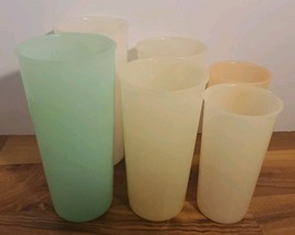 Vintage Tupperware Tumbler Cup Lot Of 6 115 116 117 - $21.77