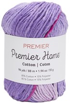 Premier Yarns Home Cotton Yarn - Multi-Lavender Stripe - £11.44 GBP