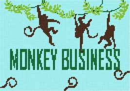 Pepita Needlepoint kit: Monkey Business, 10&quot; x 7&quot; - $50.00+