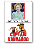 MR GREEN JEANS CAPTAIN KANGAROO NAME BADGE TAG HALLOWEEN COSPLAY MAGNET ... - $16.24