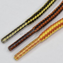 3/16&quot; Work Boot Round Shoelaces Strong Hiker Laces 2 Tone Shoe Strings B... - £5.60 GBP