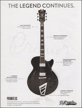 D&#39;Angelico 2016 Premier Series SS guitar ad 2016 advertisement print #1A - £3.57 GBP