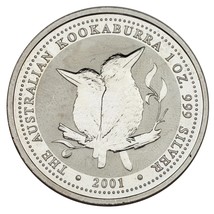 2001 Australia $1 Silver 1oz Kookaburra (BU Condition) KM# 479 - £74.37 GBP