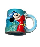 Walt Disney World 25th Anniversary Sorcerer Mickey Ceramic Mug Blue &amp; Re... - $13.12 CAD