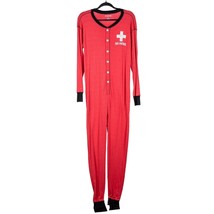 Little Blue House Ski Patrol Union Suit S Mens New Red Long Sleeve Matching PJs - £22.04 GBP