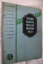 1931 NATIONAL UNION RADIO TELEVSION TUBE DATA BLUE BOOK CATALOG - £7.90 GBP